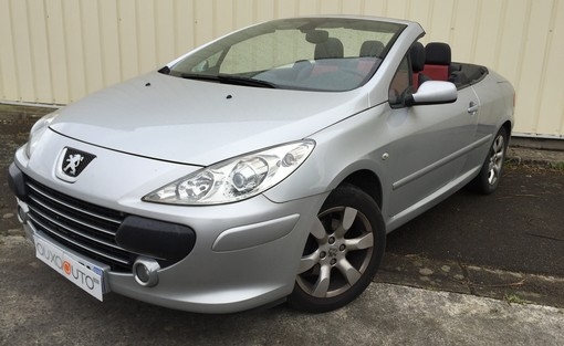 Peugeot 307 CC Rouge Cabriolet Solido 1/18 - Modèle Fermé, état Neuf