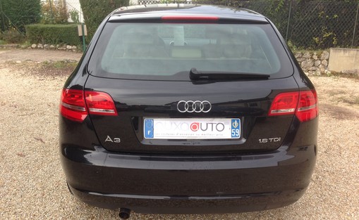Audi A3 sportback 1.6 tdi 105 2010 - vue 5